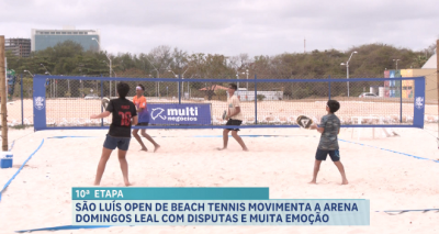 Pai e filho avançam na competição de Beach Tennis em São Luís