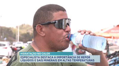 Especialista reforça importância da hidratação em períodos de calor intenso