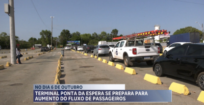 Terminal da Ponta da Espera se prepara para aumento do fluxo de passageiros 