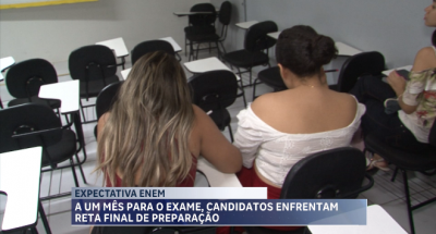 Candidatos se preparam para o Enem  