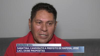 Candidato a preito de Raposa, José Laci apresenta propostas no Balanço Geral-MA