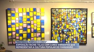 Exposição “Mistérios, formas e cores sobre tela” apresenta cultura popular maranhense