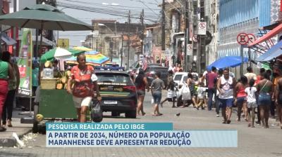 População maranhense deve apresentar redução a partir de 2034