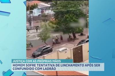 Homem sofre tentativa de linchamento ao ser confundido com ladrão