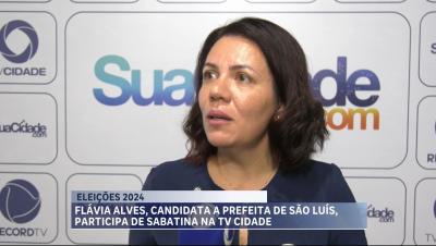 Flávia Alves, candidata à prefeita de São Luís, apresenta propostas no Balanço Geral-MA