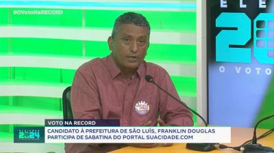 Eleições 2024: SuaCidade entrevista candidato a prefeito de São Luís, Franklin Douglas (PSOL)