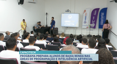 Alunos exploram programação e inteligência artificial em curso do Programa Capacitech 