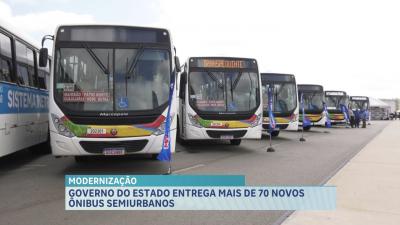 Governo entrega 75 ônibus para reforçar o transporte coletivo da Grande Ilha