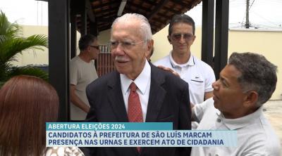 Ex-presidente da República, José Sarney vota na manhã do domingo (6)