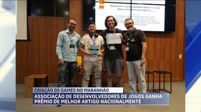 Desenvolvedores de games levam prêmio nacional com artigo sobre o setor no Maranhão