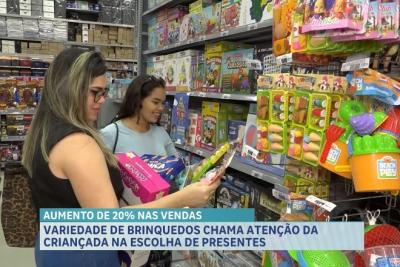 Aumento de 20% na venda de brinquedos no Dia das Crianças