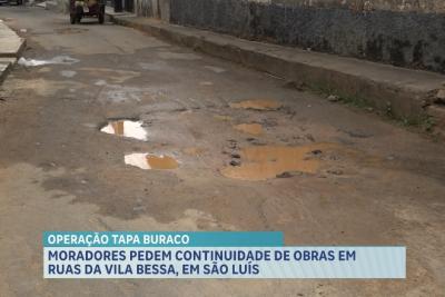 Moradores do bairro Vila Bessa reclamam de obra inacabada