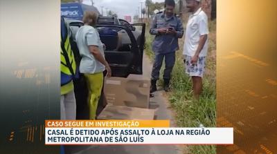 PM conduz suspeitos de furto em loja no município de Raposa