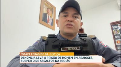 PM cumpre mandado contra suspeito de assaltos em Araioses