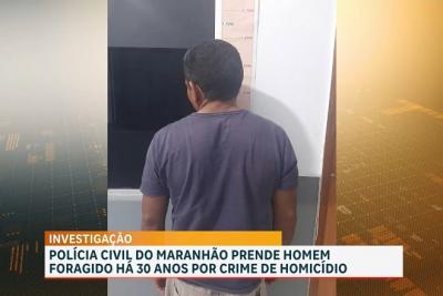 Polícia Civil prende homem foragido há 30 anos por crime de homicídio em Timon