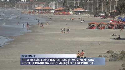 Orla de São Luís fica movimentada no feriado da Proclamação da República