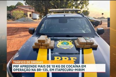 PRF apreendeu mais de 10 kg de entorpecentes na zona rural de Itapecuru-Mirim