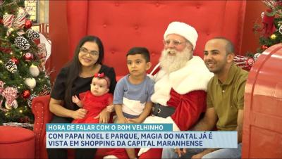 Decoração natalina chama atenção de crianças e adultos em shopping de São Luís