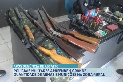 Policiais militares apreendem armas e munições na zona rural de São Luís