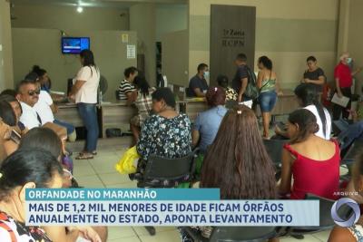 Mais de 1,2 mil menores de idade ficam órfãos anualmente no Maranhão