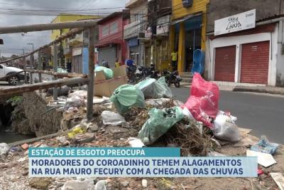 Moradores temem alagamento na Rua Mauro Fecury, em São Luís