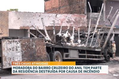 Moradores tem casas destruídas após incêndio em São Luís