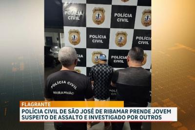 Polícia Civil de São José de Ribamar prende suspeito de assalto e investigado por outros crimes