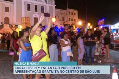 Coral Liberty encanta o público em apresentação gratuita no centro de São Luís