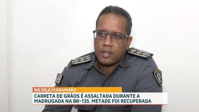 Carga de grãos é roubada durante transporte na BR-135