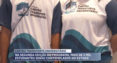 Mais de 5 mil estudantes serão contemplados com o Cartão Transporte Universitário 