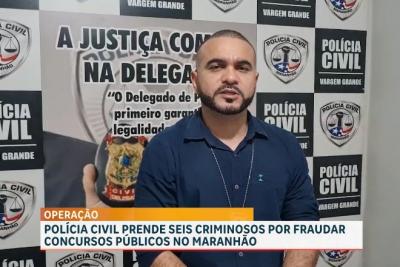 Polícia conduz suspeitos de fraudar concursos públicos no interior do MA