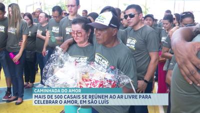 Casais celebram união durante Caminhada do Amor, em São Luís