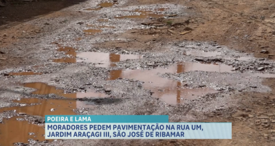 Moradores da Rua Um, no Jardim Araçagi III pedem por pavimentação