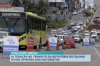 Alterações na rotatória do Calhau pode aumentar tempo no trânsito para alguns motoristas 