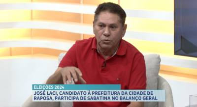 José Laci, candidato à prefeitura de Raposa participa de sabatina no Balaço Geral 