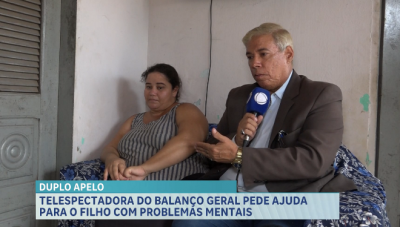 Telespectadora do Balanço Geral pede ajuda para o filho