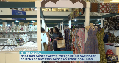 Feira dos países e artes reúne variedades de itens diversos países 