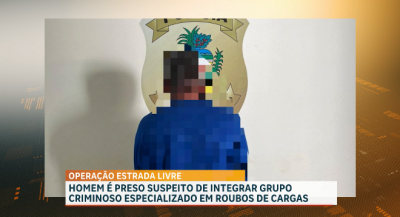 Homem é detido suspeito de integrar grupo criminoso especializado em roubo de cargas