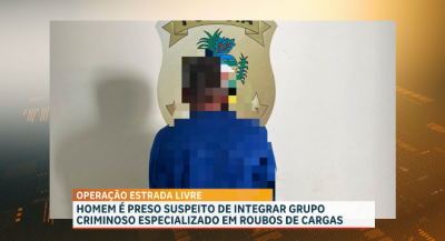 Homem é detido suspeito de integrar grupo criminoso especializado em roubo de cargas 