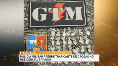 Preso suspeito de tráfico de drogas no Residencial Paraíso