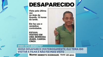 Idoso desaparece misteriosamente na região metropolitana de São Luis e família busca por notícias
