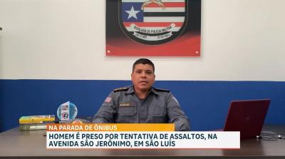 PM conduz suspeito de assaltos na Vila Magril, em São Luís