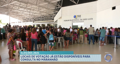 Locais de votação já estão disponíveis para consulta no Maranhão