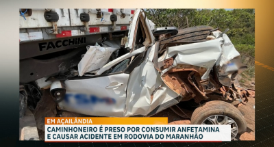 Caminhoneiro é detido por consumir anfetamina e causar acidente