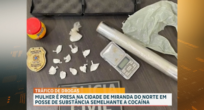 Mulher é detida por suspeita de envolvimento em tráfico de drogas