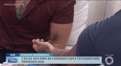 Vem Comigo: tatuador explica cuidados com a tatuagem nos primeiros dias