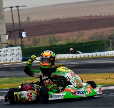 Maranhense Matias Dominguez é vice-campeão brasileiro de Kart em sua estreia na categoria Cadete