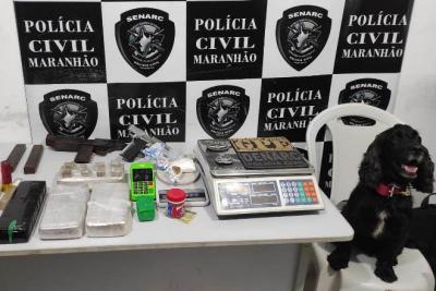 Polícia Civil apreende grande quantidade de entorpecentes, armas de fogo e arma em Timon