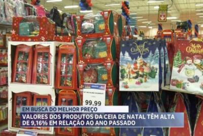 Preços de produtos da Ceia de Natal têm alta de quase 10% em 2024