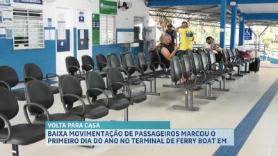 Ano Novo: terminal da Ponta da Espera tem baixa movimentação no feriado 